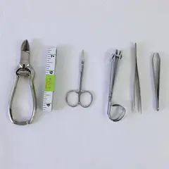 Lot of 6 Sewing Tools Tweezers Clippers Scissors Tape Measure