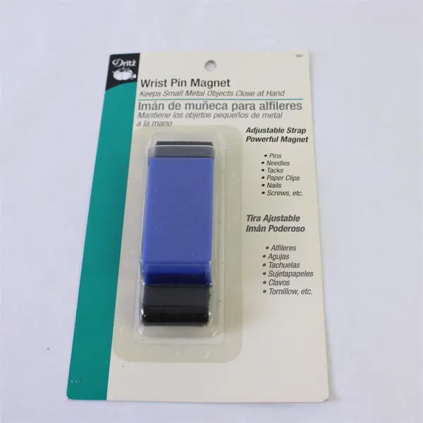Dritz Sewing Wrist Pin Magnet Blue For Straight pins & Safety Pins NIP