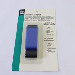 Dritz Sewing Wrist Pin Magnet Blue For Straight pins & Safety Pins NIP