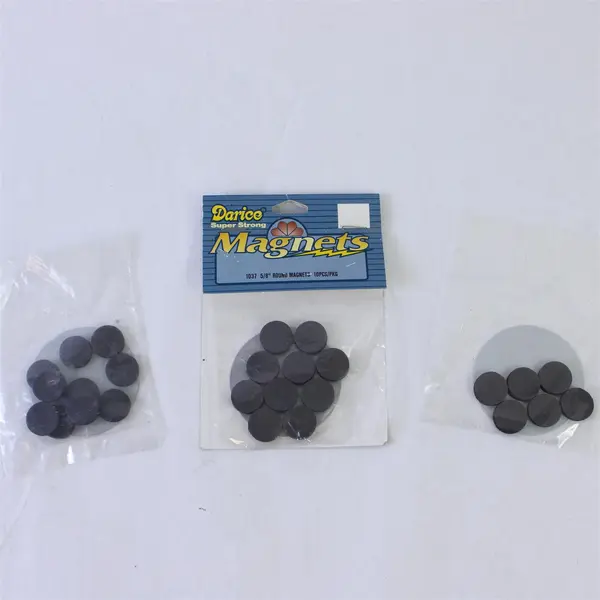 Darice Lot of 24 5/8in Round Magnets 1037 Sewing Craft DIY