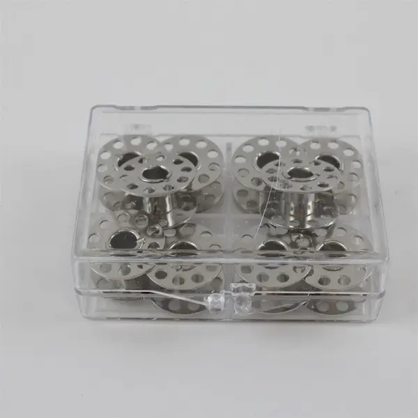 Lot of 10 Stainless Steel Class 15 Sewing Machine Bobbins Singer Brother