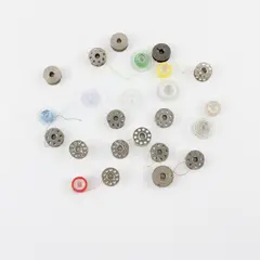 Lot of 21 Assorted Sewing Machine Bobbins Class 15 Singer Featherweight