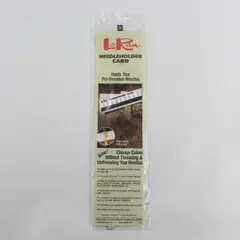LoRan Needleholder Card NC-1 Holds Up to 12 Pre-Threaded Needles New