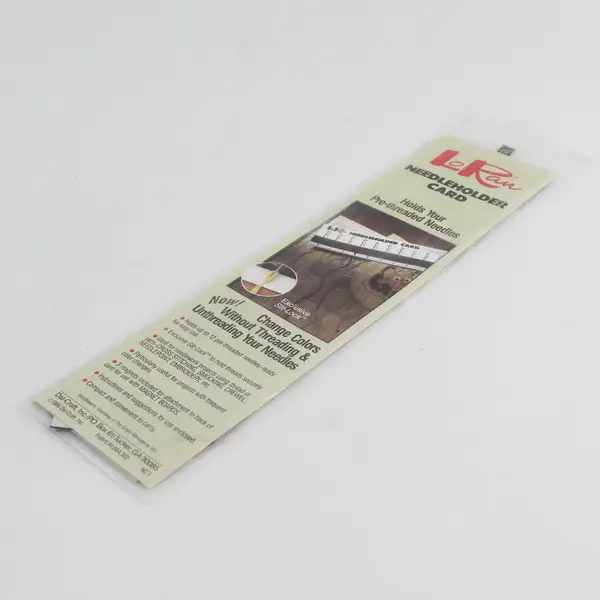 LoRan Needleholder Card NC-1 Holds Up to 12 Pre-Threaded Needles New
