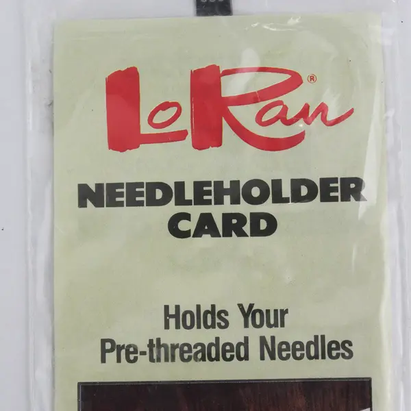 LoRan Needleholder Card NC-1 Holds Up to 12 Pre-Threaded Needles New