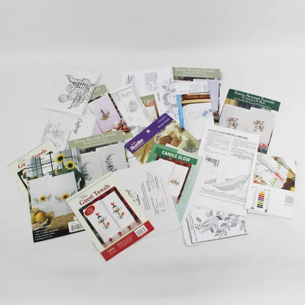Mixed Lot of 20 Cross Stitch and Embroidery Patterns