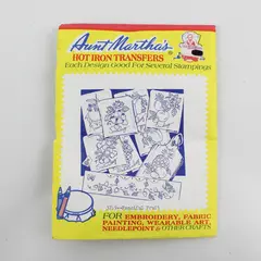 Vintage Aunt Martha's 3749 Fanciful Fruit Hot Iron Transfers Embroidery