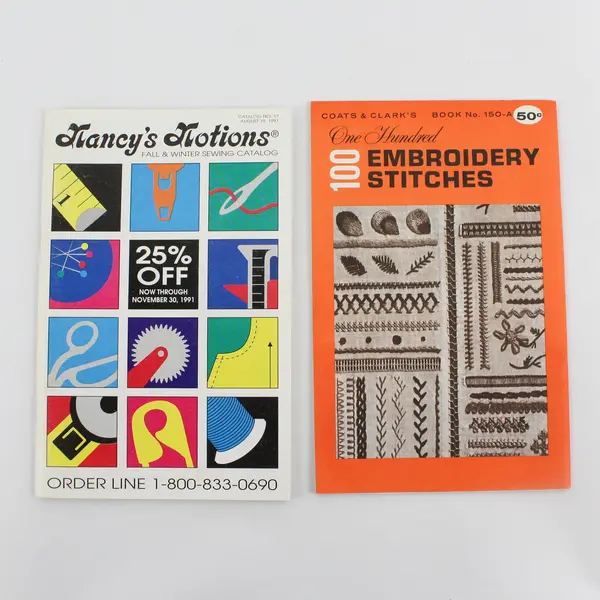 Lot 7 Vintage Sewing Booklets Singer Coats&Clark's Penneys Conso Nancy's