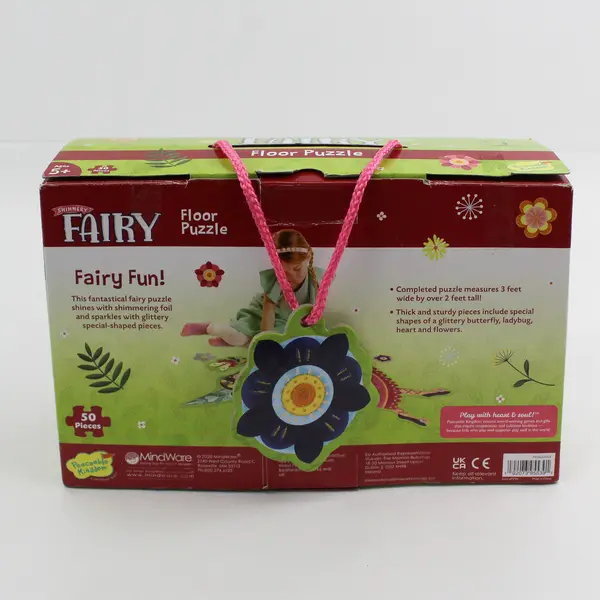50-Pc. Shimmery Fairy Kid's Floor Puzzle in box 2020 - Peaceable Kingdom