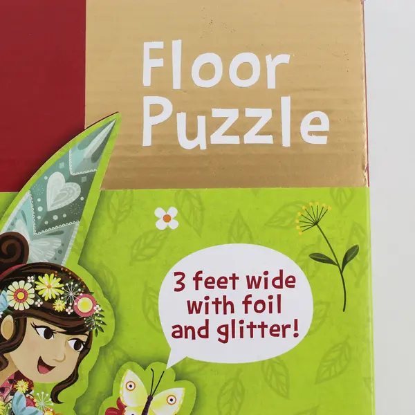 50-Pc. Shimmery Fairy Kid's Floor Puzzle in box 2020 - Peaceable Kingdom