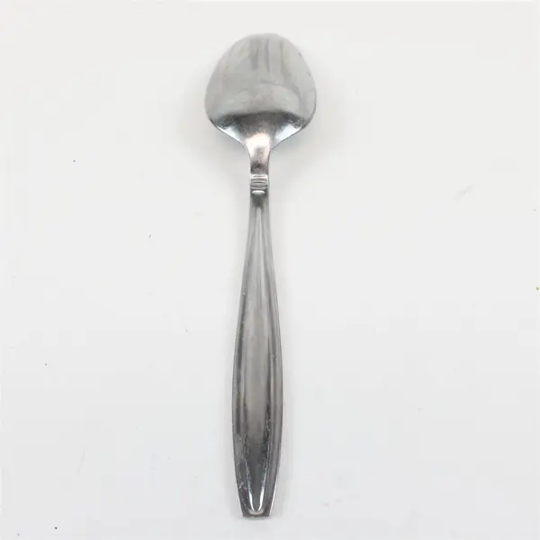 Mikasa Carson Frosted Stainless Steel Oval Soup Spoon 8 in