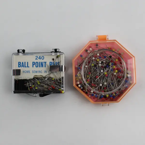 Lot of 5 Containers of Ball Point Pins, Assorted Brands 