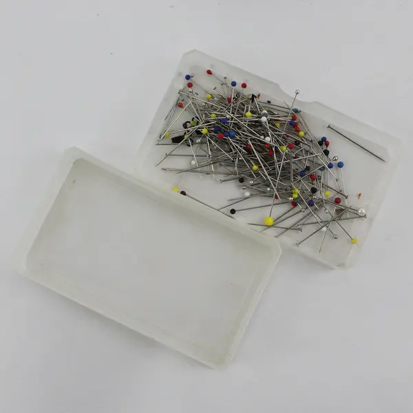 Lot of 5 Containers of Ball Point Pins, Assorted Brands 