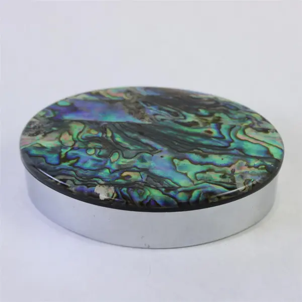 Abalone Shell Metal Trinket Box Made in New Zealand