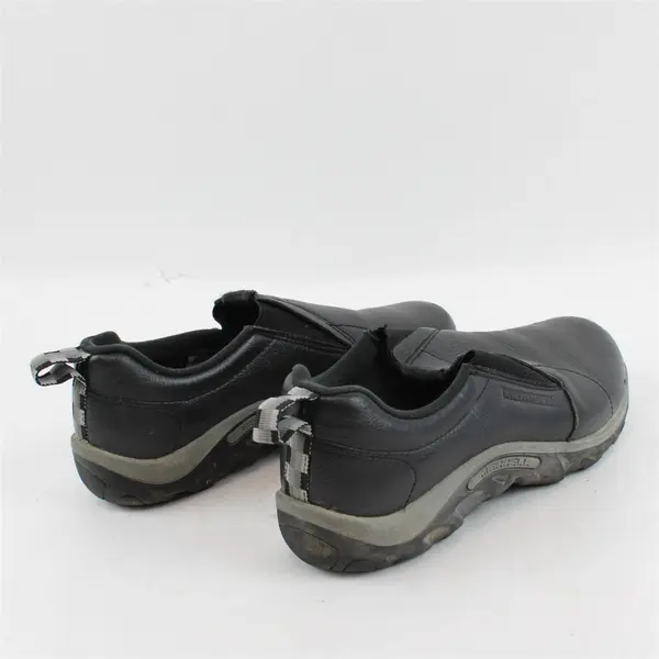 Merrell Jungle Moc Black Leather Slip On Shoes Big Kid's Size 6M
