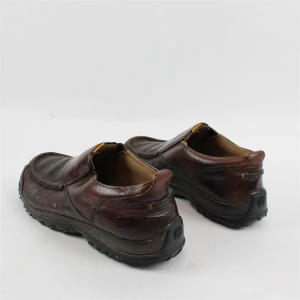 Timberland Boy's Brown Leather Slip-On Loafers Size 6 Casual Shoes