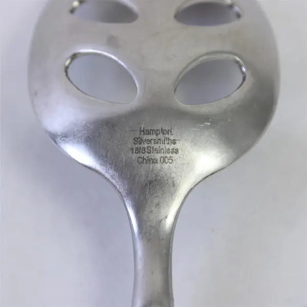 Pierced Serving Spoon from Hampton Silversmiths Pattern HSV31 Stainless Steel