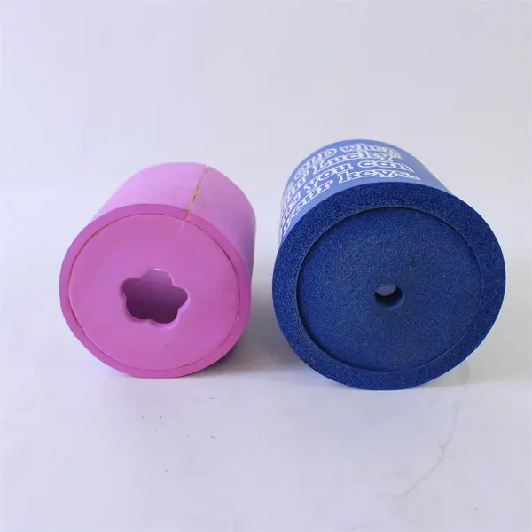Lot of 2 Beverage Insulators Mardi Gras Pink Blue You're Old Can Coolers