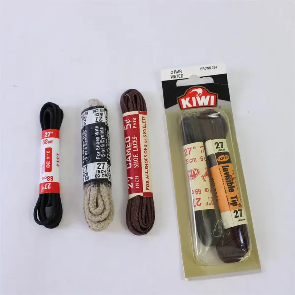 Lot of 5 Pairs 27in Shoelaces Kiwi Cameo Mixed Brand Waxed NWT