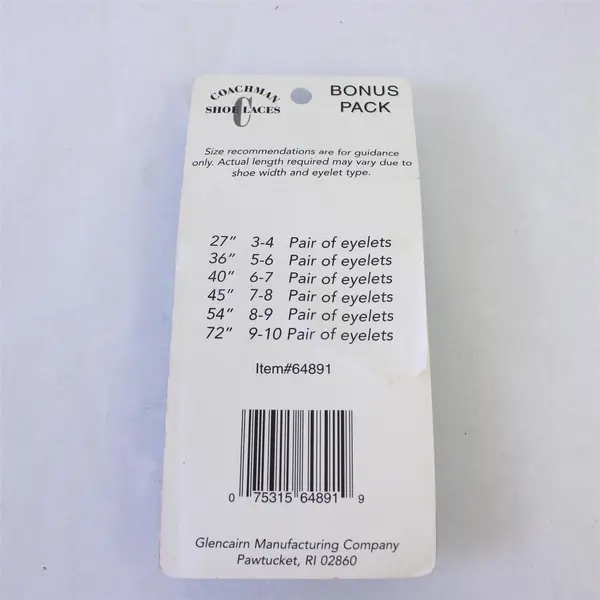 Lot 6 Pair New Mixed Brand Shoelaces Coachman KIWI Mohawk Assorted Lengths