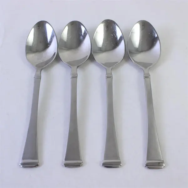 Lot of 4 Mikasa Harmony Frost Teaspoons Stainless Steel 18/10 Flatware