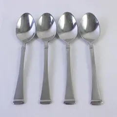 Lot of 4 Mikasa Harmony Frost Teaspoons Stainless Steel 18/10 Flatware