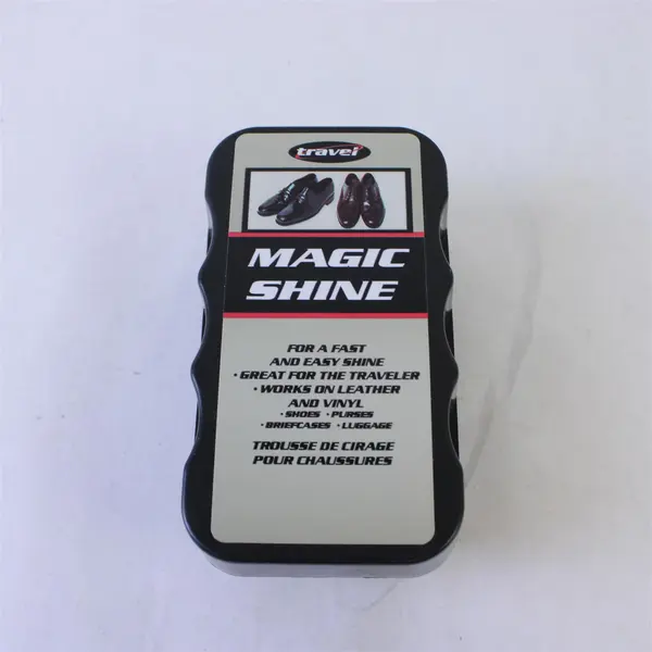 Lot of 2 Travel Magic Shine Leather Vinyl Shoe Polish Shoe Care