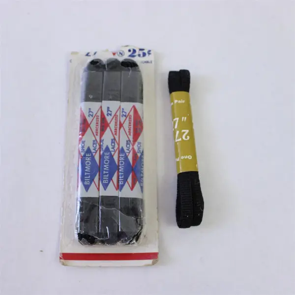 Lot of 4 Pairs Black Shoelaces 27in 3 Biltmore 1 Unbranded NWT