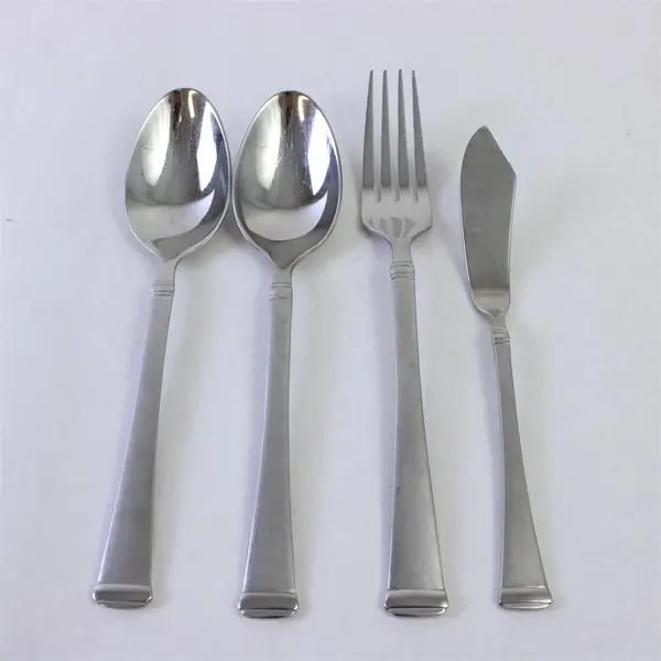 Mixed Lot of 4 Harmony Frost Flatware Pieces by Mikasa - Used