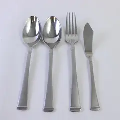 Mixed Lot of 4 Harmony Frost Flatware Pieces by Mikasa - Used