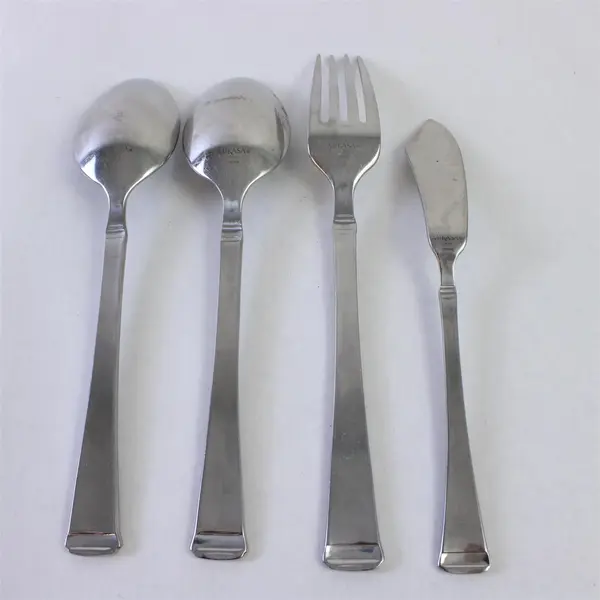 Mixed Lot of 4 Harmony Frost Flatware Pieces by Mikasa - Used