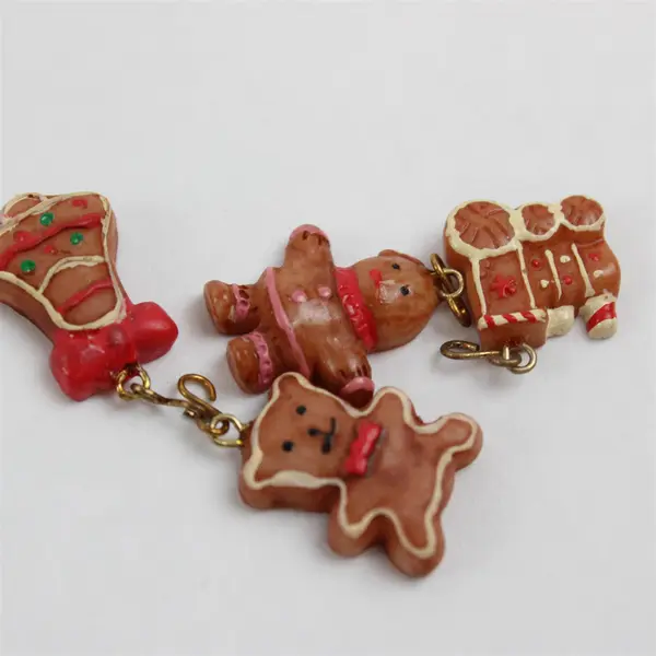  Christmas Themed Buttons and Charms Mixed Lot Craft Sewing Assorted
