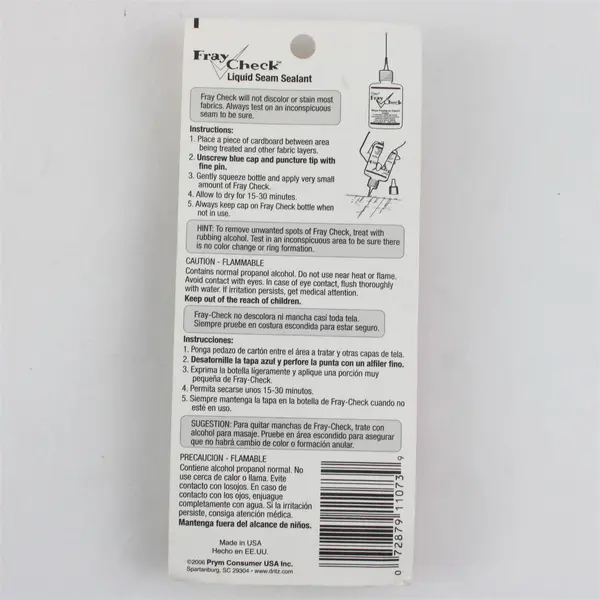 Lot of 2 Dritz Sewing Accessories Fray Check Hook & Eye Closures
