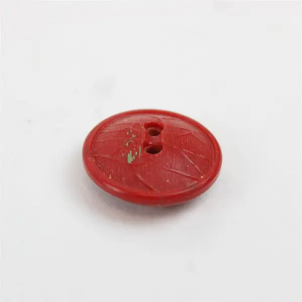 Lot of 47 Red Buttons Assorted Sizes Shapes Sewing Crafting