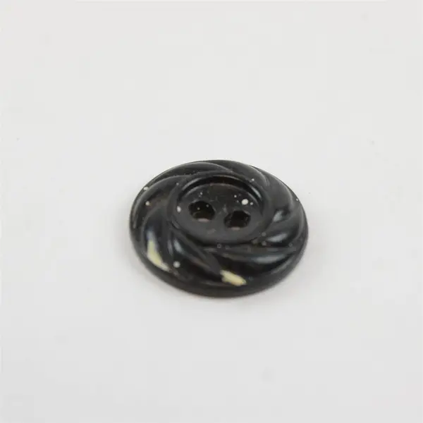 Lot of 72 Mixed Dark Buttons Black Green Vintage Sewing Crafts