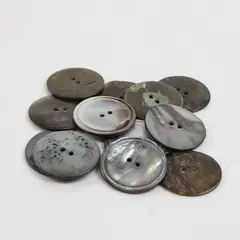 Approximately Twelve Vintage Mixed Lot of  Buttons Collectible Craft