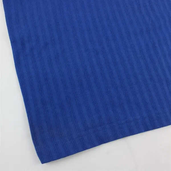 Haband Men's Henley Button Shirt Blue Short Sleeve Size XL