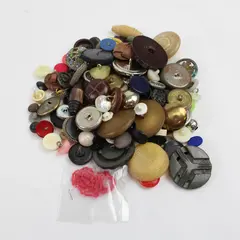 Vintage Mixed Lot Assorted Sewing Buttons Craft Repair
