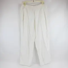 Sonoma Womens 12 White Straight Fit Linen Pants Pull On