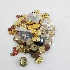 Lot of Assorted Buttons - Varying Sizes & Colors