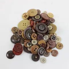 Approx 50 Vintage Mixed Sewing Buttons Lot Assorted Craft Repair Collectible