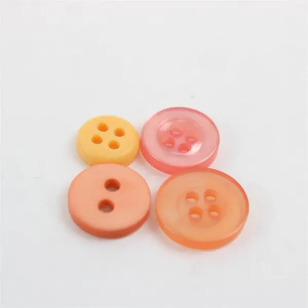 Lot of Orange Assorted Buttons Sewing Craft DIY Replacements