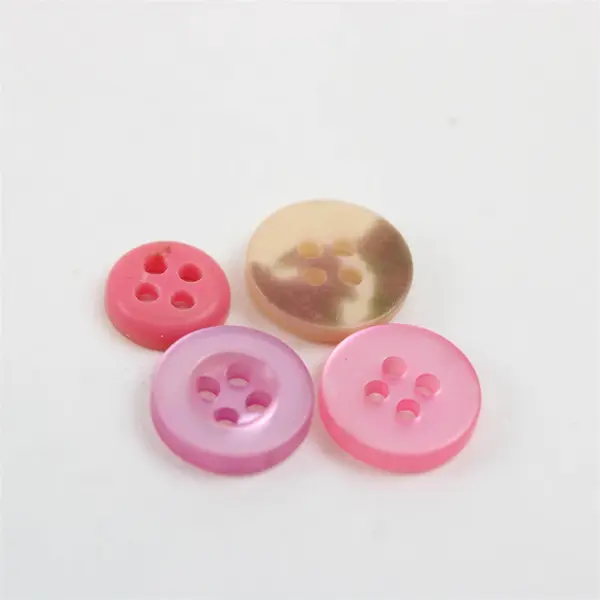 Lot of Pink Assorted Buttons Sewing Crafts Mixed Lot Pre-Owned