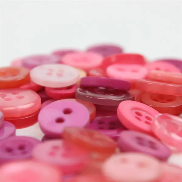 Lot of Pink Assorted Buttons Sewing Crafts Mixed Lot Pre-Owned
