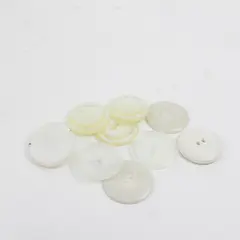 Lot of 9 Ivory Buttons for Sewing Crafts Repair 1 In Unbranded