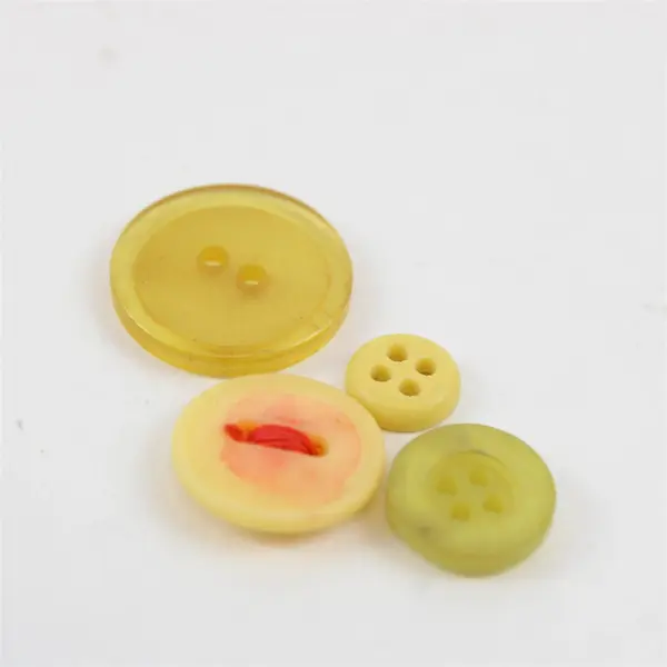 Lot of Yellow Buttons Assorted Sizes Shapes Sewing Craft