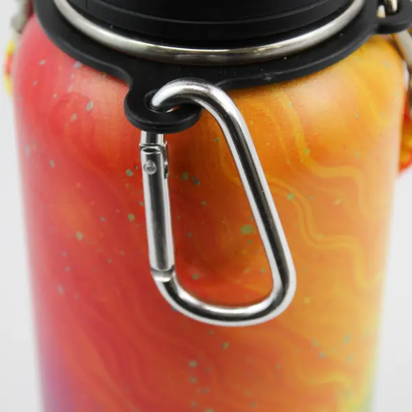 Unbranded Stainless Steel Multicolor/Rainbow Water Bottle ~32 Oz 11.25" Tall