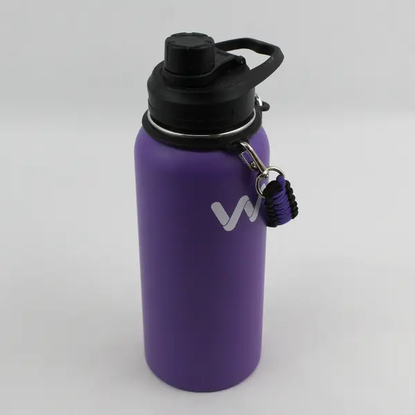Stainless Steel Purple Werewolves Water Bottle 32 Oz 10.75 in Tall