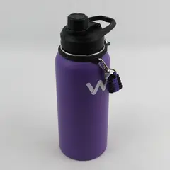 Stainless Steel Purple Werewolves Water Bottle 32 Oz 10.75 in Tall