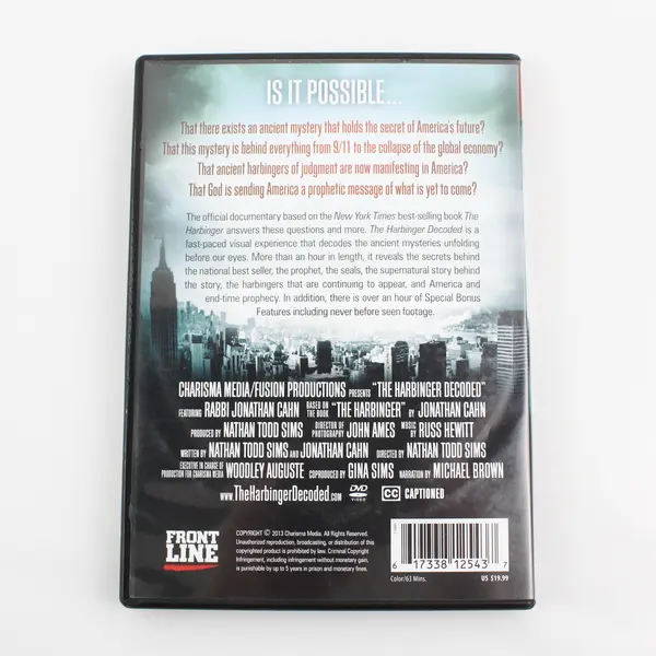 The Harbinger Decoded DVD 2013 Jonathan Cahn